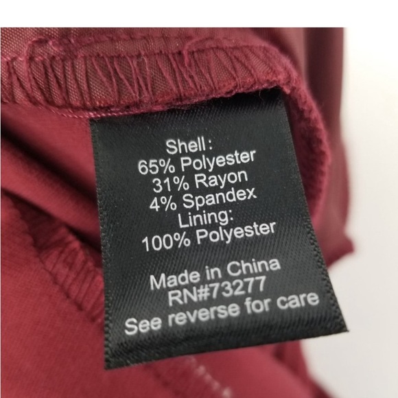 NWT SO Wide Leg High Rise Berry Dress Pants Size 15 - Picture 9 of 12